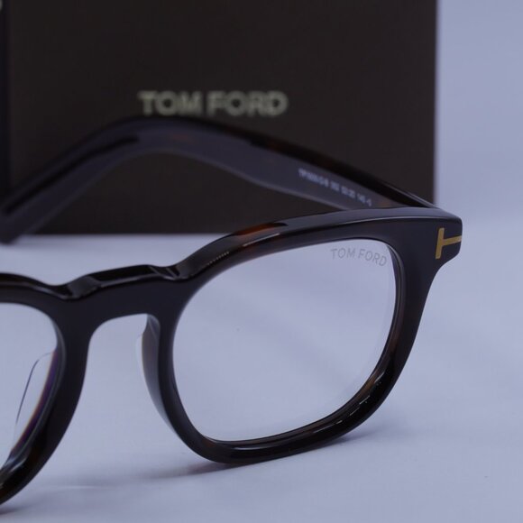 Tom Ford FT5930-D-B 052 Square Eyeglasses - Dark Havana 52mm - Picture 5 of 9